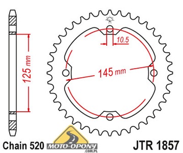 Цепь + звезды Yamaha YFM 350 Raptor GOLD DiD