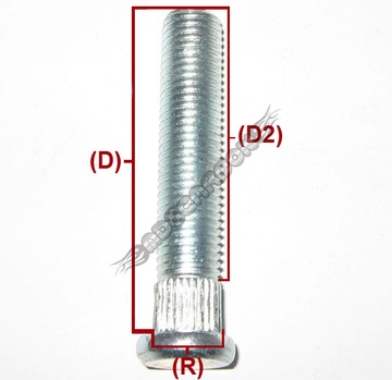 MDC LONG PINS для колесных дисков 12x1,5 13 62 мм FORD MAZDA JAGUAR DAEWOO KIA