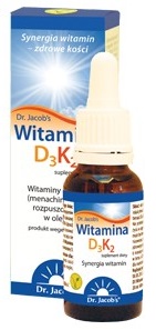 Dr.Jacobs witamina D3+K2 MK7 KOŚCI ZĘBY 20ml