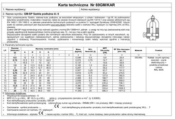SZEKLA PODŁUŻNA KL. 6 KUTA ATEST - 3,25T - 1 SZT.