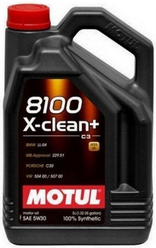 MOTUL 8100 X-CLEAN+ 5W30 5L C3 504 507 LL04 LUBLIN