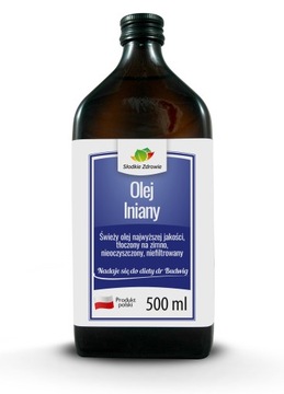 OLEJ LNIANY BUDWIGOWY 1L 2x500ml TŁOCZONY NA ZIMNO