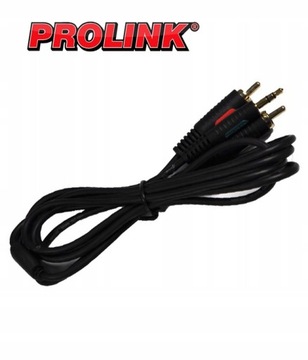 КАБЕЛЬ 2 RCA — JACK 3,5 мм СТЕРЕО АУДИО PROLINK CLASSIC CL 342 3 м