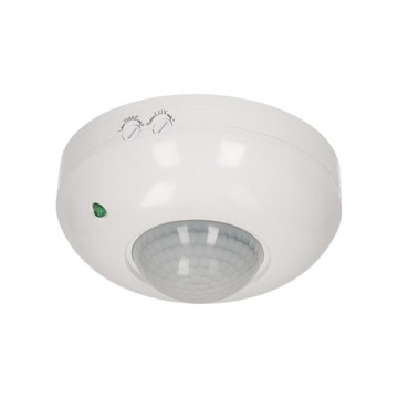 CZUJNIK RUCHU i ZMIERZCHU 360 LED 1200W BIAŁY ORNO