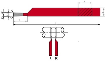 ТОКАРНЫЙ НОЖ 25X16 NNPA K20 ISO07 CUTTER R