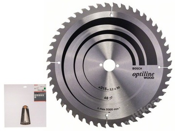 BOSCH Piła tarczowa do drewna Optiline 160x20 48z