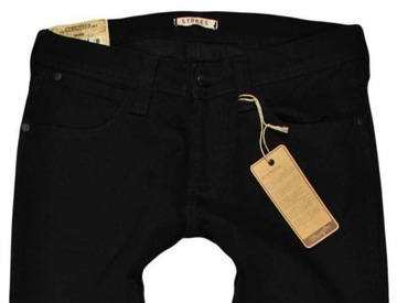 WRANGLER spodnie SLIM black skinny STOKES W25 L32