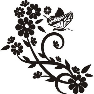 Naklejka na ścianę motyle - Motylkowa fantazja 47