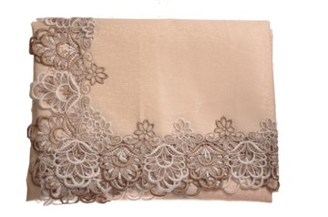 Всемирная скатерть с Guipure 130x180 White Ecru Pretty