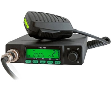 CB-антенна 80см со стойкой 12см Radio YOSAN CB 300 микрофон с переключением каналов