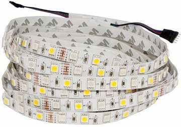 Taśma kolorowa 24V RGBW +ciepły 300 LED SMD5050 IP20 1m