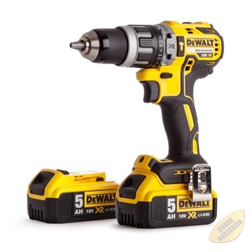 DeWALT DCD796P2 Аккумуляторная ударная дрель и шуруповерт 5 Ач, 18 В + DT7969