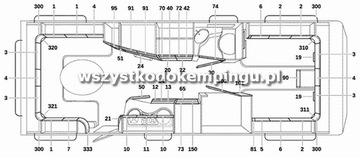 Ручка-болт для оконного стекла Полипластик Кнаус