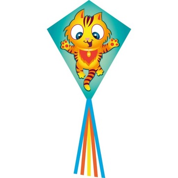 Wesoły Tygrysek klasyczny latawiec dla dzieci 70cm