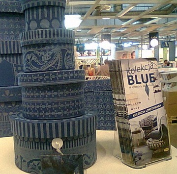 Коробки ИКЕА БАББЛА коллекция TRUE BLUE, 4 шт.