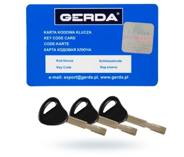 Сертифицированный навесной замок GERDA 116 Циркон кл. 6, 3 ключа