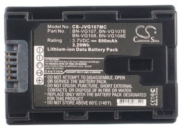 Аккумулятор JVC Battery BN-VG108 CHIP см. bn-vg114