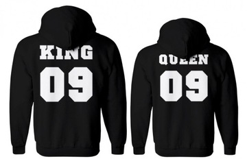 bluzy dla par z kapturem QUEEN09 i KING09 roz.XL