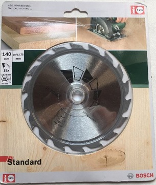 BOSCH Tarcza standard 140 x 20/12,75mm 18 zębów