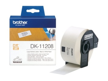 Brother DK-11208 DK11208 etykiety papierowe 38mm*90mm 400 etykiet