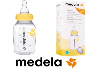 Medela 1x Butelka ze smoczkiem 150ml rozmiar S