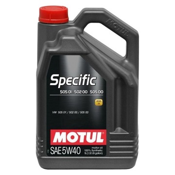 OLEJ MOTUL SPECIFIC 505.01 502.00 5W40 5L LUBLIN