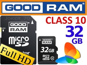 КАРТА GOODRAM MICRO SD 32 ГБ MICRO 10 UHS + АДАПТЕР