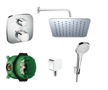 Zestaw podtynk term Hansgrohe/Omnires Ecostat 25cm