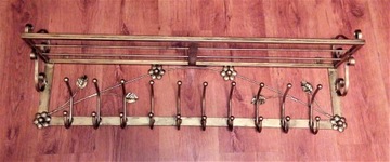 Wieszak z półką 100 cm. METALOPLASTYKA.