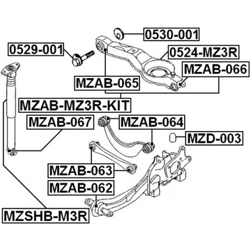 SILENTBLOK ZAVĚŠENÍ ZADNÍ FOCUS KUGA C-MAX 1061670