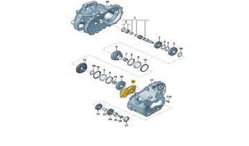 Подшипник коробки передач, группа коробки передач VW 0AJ FSI TFSI