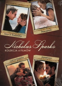 4DVD NICHOLAS SPARKS KOLEKCJA 4 Filmy Folia