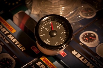 Zegar wskaźnik ciśnienia doładowania turbiny boost 2b VDO style