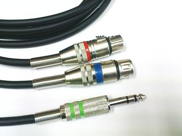 SHELLER стерео Jack 6.3S / 2x XLR гнездо 5 м