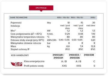 Обогреватель ARISTON ANDRIS 15л. под раковиной 404