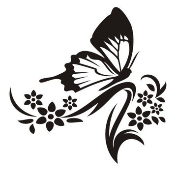 Naklejka na ścianę motyle - Motylkowa fantazja 11