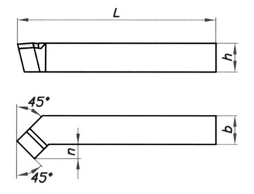 НОЖ БОКОВОЙ ПОВОРОТНЫЙ ISO 2R NNZc 25X25 P20 ШТ. 5