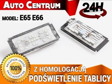 PODSVÍCENÍ LED TABULKY SPZ BMW E65 E66