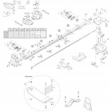 Винт ножа M12X26mm Газонокосилка Fella 426887 426053