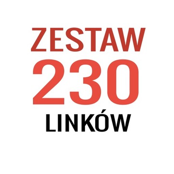 Linki SEO - 230 mocnych linków - POZYCJONOWANIE