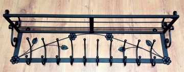 Wieszak z półką 100 cm. METALOPLASTYKA.