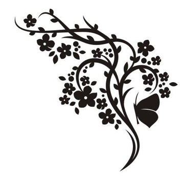Naklejka na ścianę ścienna - Motylkowa fantazja 13