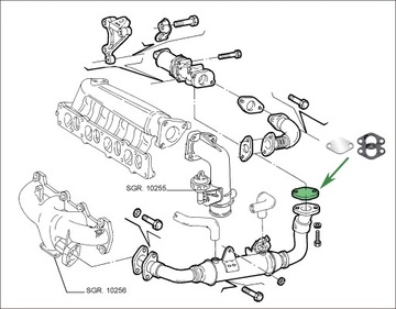 Заглушка EGR 1.9 JTD 2.4 JTD 8V LANCIA Lybra