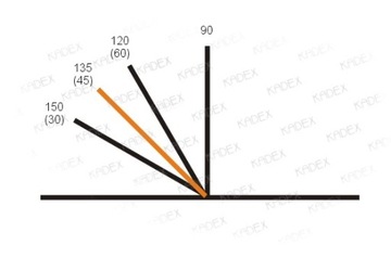 Колено для изогнутой трубы Kadex Колено 90 футов, диаметр 57