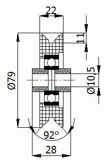 FI 79 РОЛИК ДЛЯ УГЛА