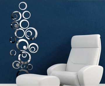 Зеркальные наклейки на стены с зеркальным эффектом