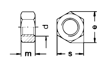 Гайки Гайка М8, черная, 10 шт. набор