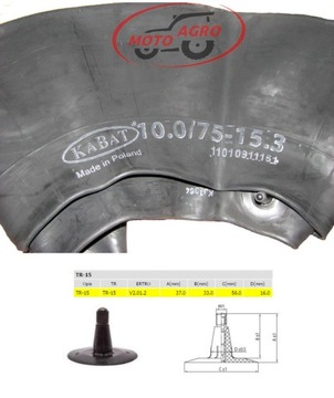 ТРУБКА 10,0/75-15,3 10х15,3 ПРИЦЕП KABAT ПОЛЬША