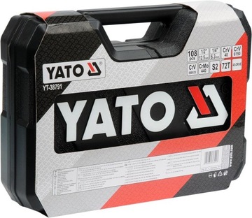 НАБОР КЛЮЧЕЙ YATO 108 шт. ТОРЦЕВЫЕ КЛЮЧИ YT-38791 ТОРЦОВЫЕ ГОЛОВКИ TORX 1/4