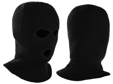 KOMINIARKA BALACLAVA - 3 Otwory / Akryl / Czarna